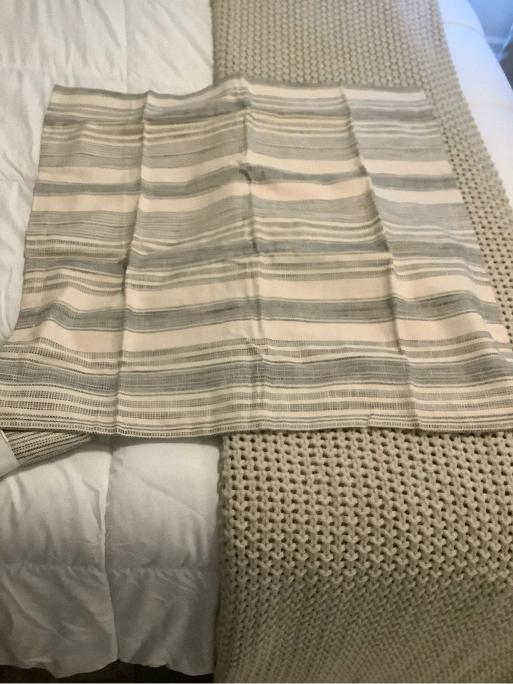 Bundle of 2 Pottery Barn Hawthorne Striped Euro Shams❤️❤️❤️❤️